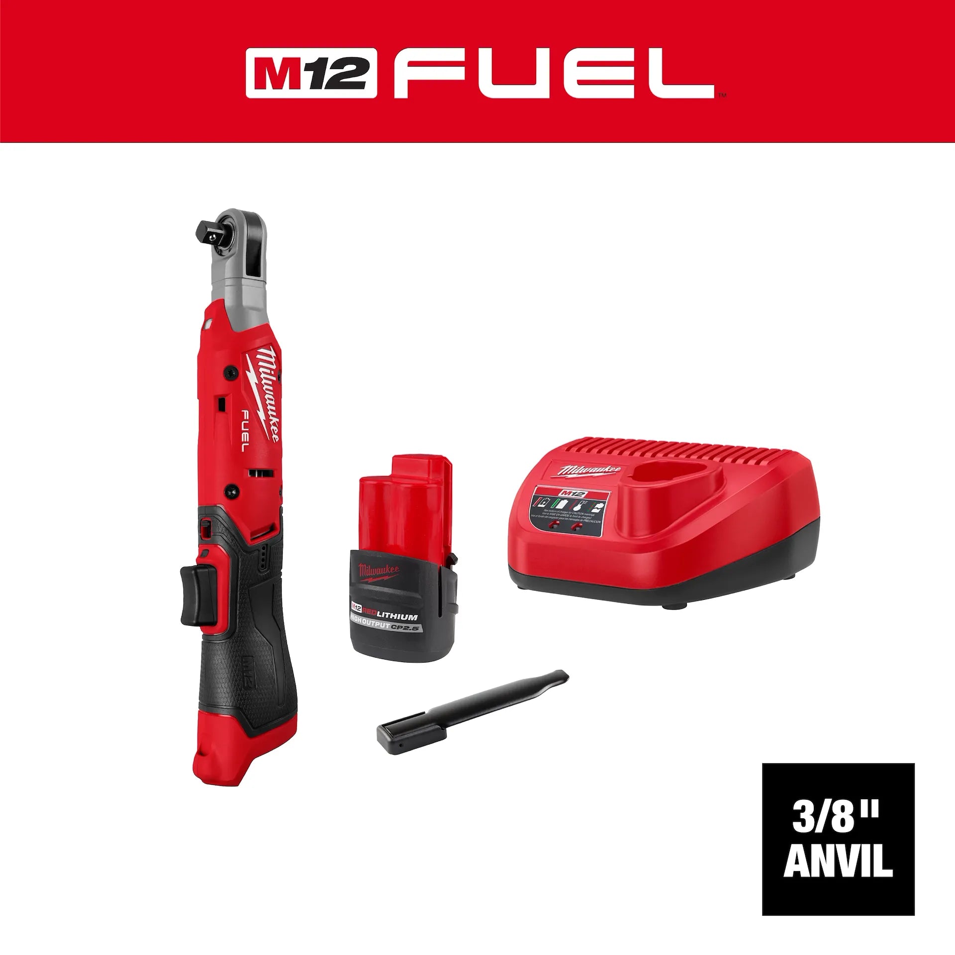 Milwaukee 3053-21 - M12 FUEL™ 3/8" Ratchet Kit