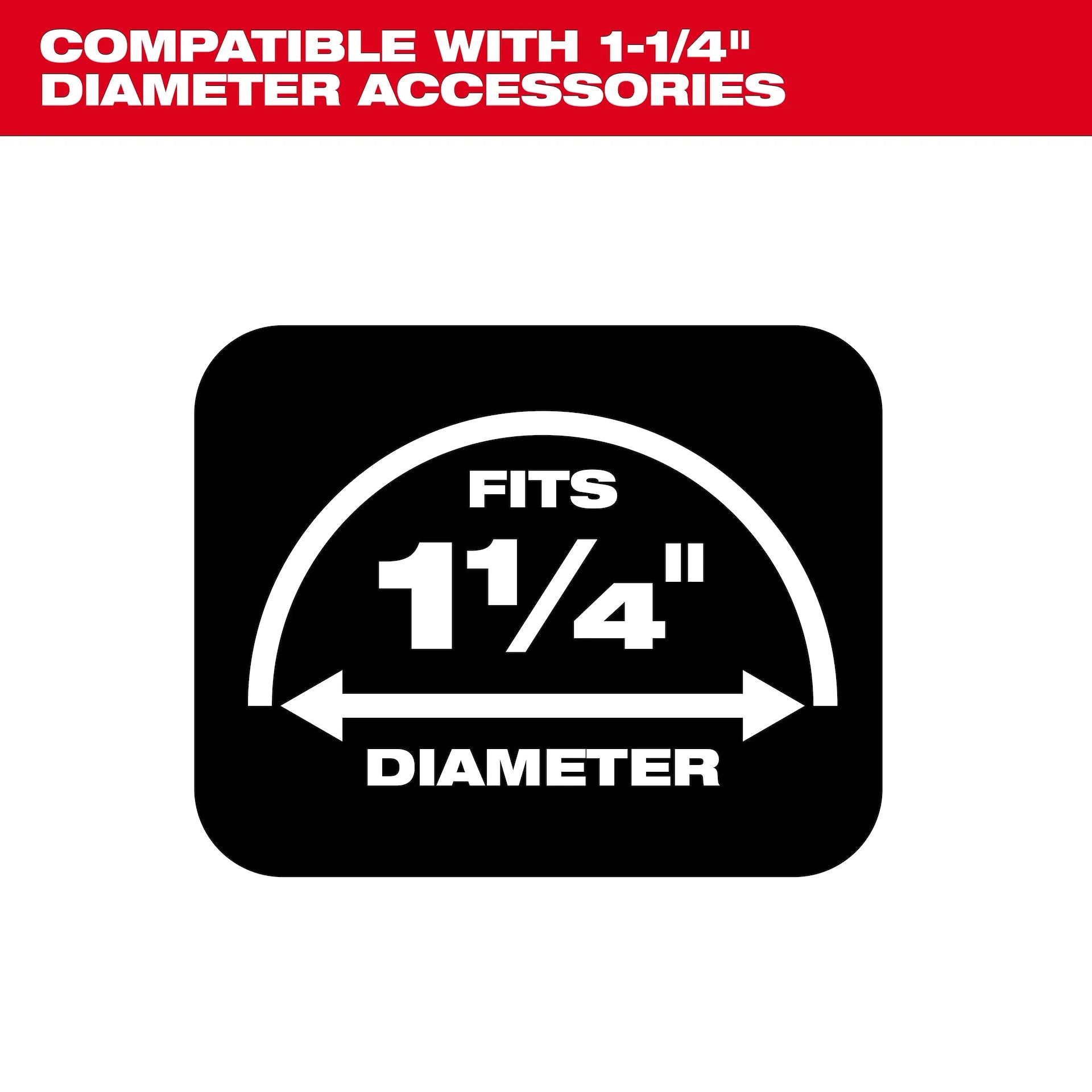 Milwaukee 49-90-2014 - 1-1/4” x 2’-6’ Expandable Vacuum Hose