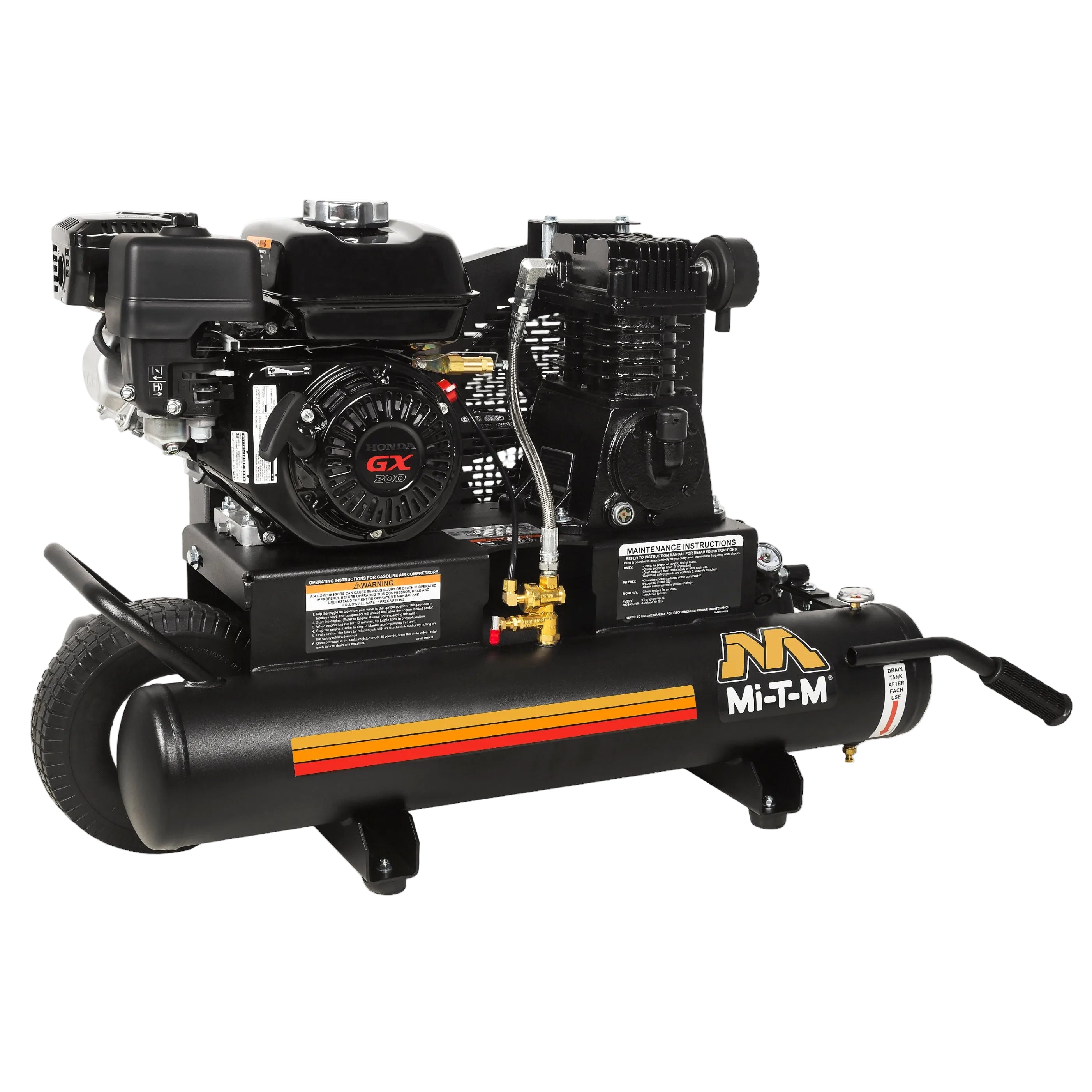 Mi-T-M AM1-PH65-08M - 8-Gallon Single Stage Gasoline Air Compressor