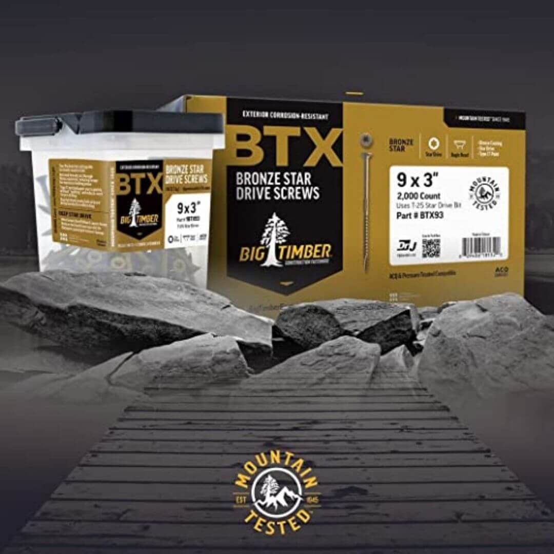 Big Timber BTX Exterior Multi-Purpose Wood Screw