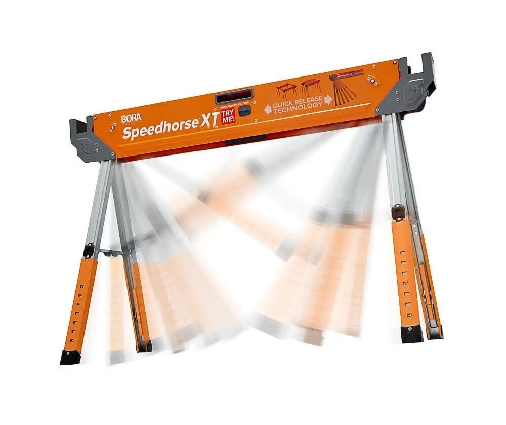 Bora PM-4550 - Portamate Adjustable Speedhorse XT Sawhorse Work Support System BORA