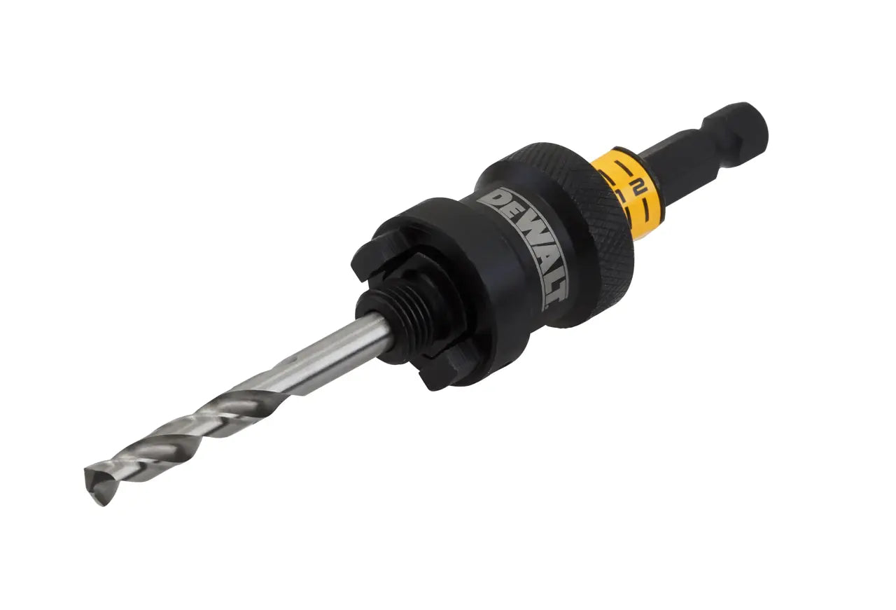 DEWALT DAH9938PBM - 3/8" Shank Quick Change Hole Saw Arbor 9/16" - 1-3/16"