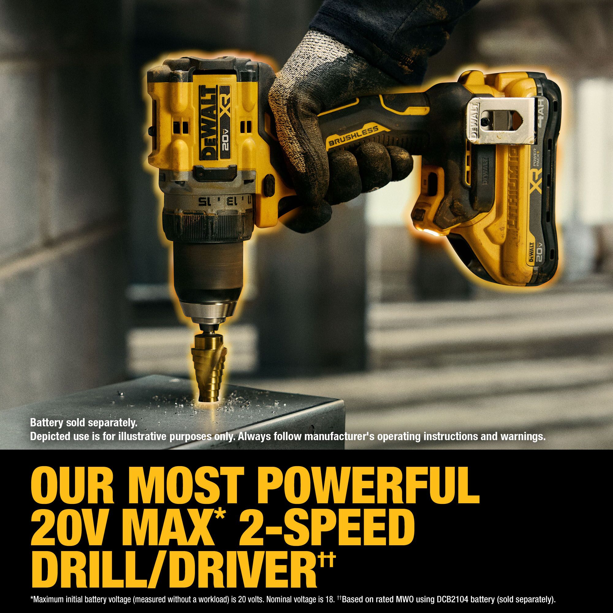 DEWALT DCD801B – DEWALT 20V MAX* XR® Brushless Cordless 1/2 in. Drill/Driver (Tool Only) DEWALT