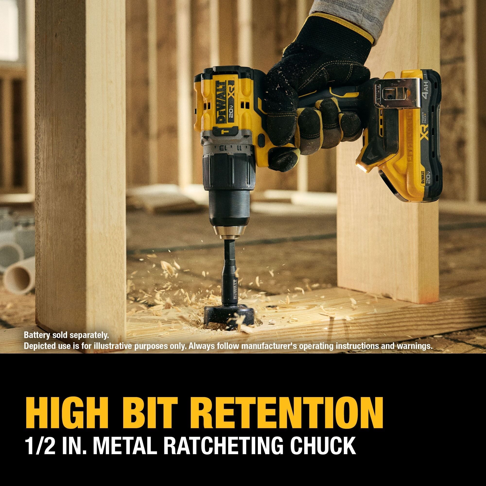 DEWALT DCD806B – DEWALT 20V MAX* XR® Brushless Cordless 1/2 in. Hammer Drill (Tool Only) DEWALT