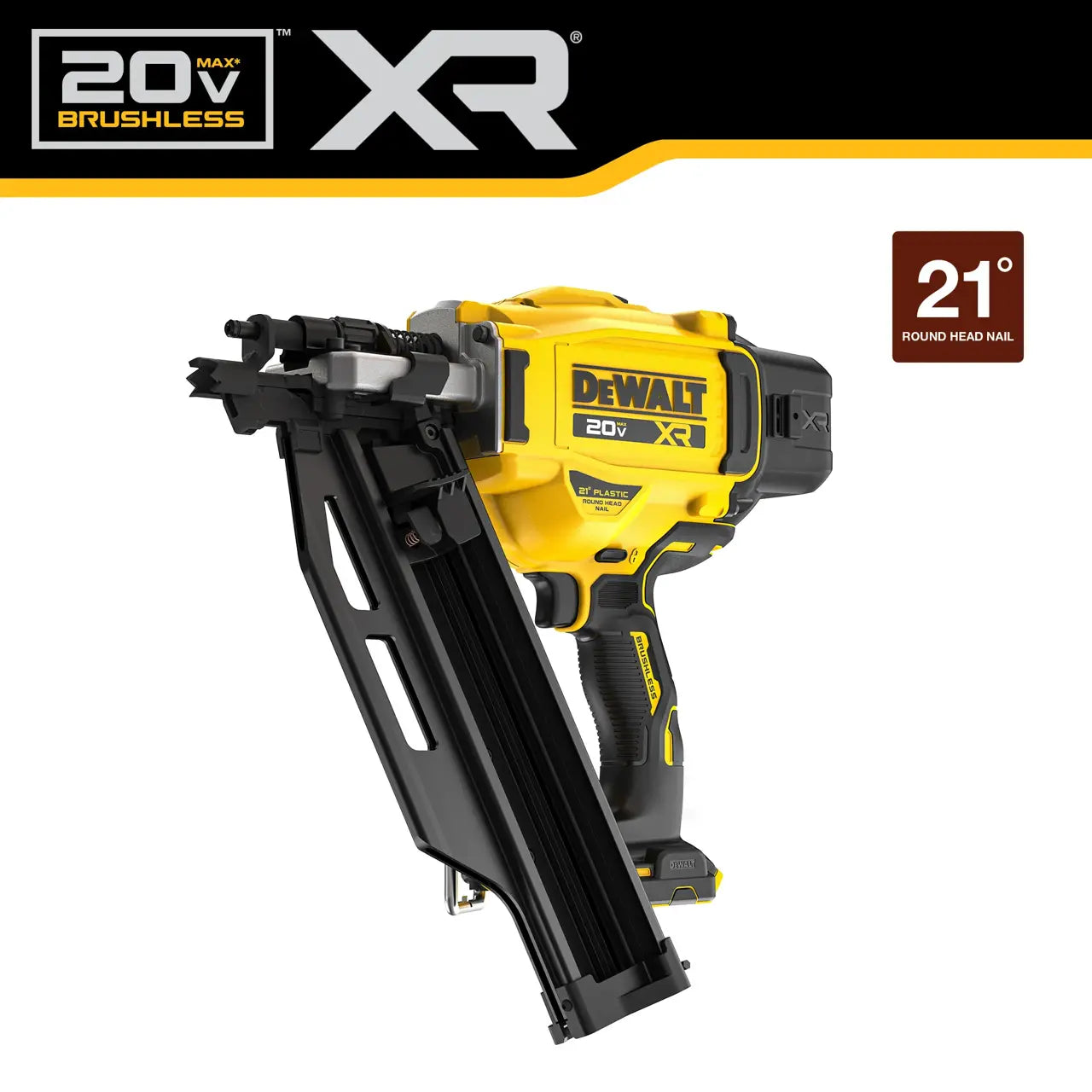 DEWALT DCN920B - 20V MAX* XR® Brushless Cordless 21° Plastic Collated Framing Nailer