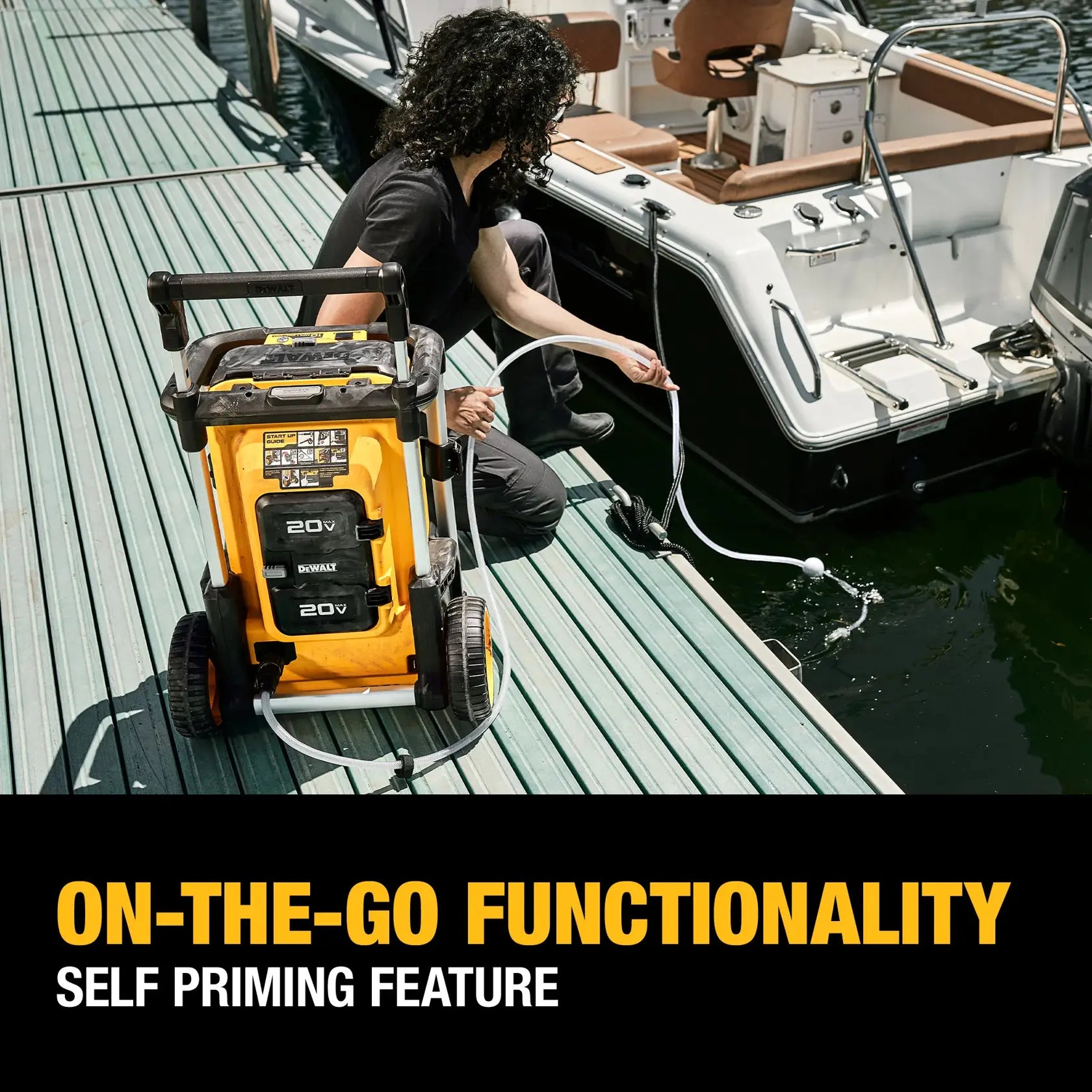 DEWALT DCPW1600Y2 - 2X20V MAX 1,600 MAX PSI 1.2 GPM Brushless Cordless Pressure Washer Kit