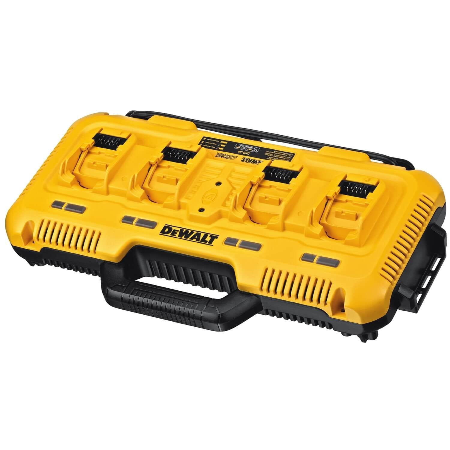DEWALT DCB104-20V MAX** Charger, 4-Port, Rapid Charge - Wise Line Tools