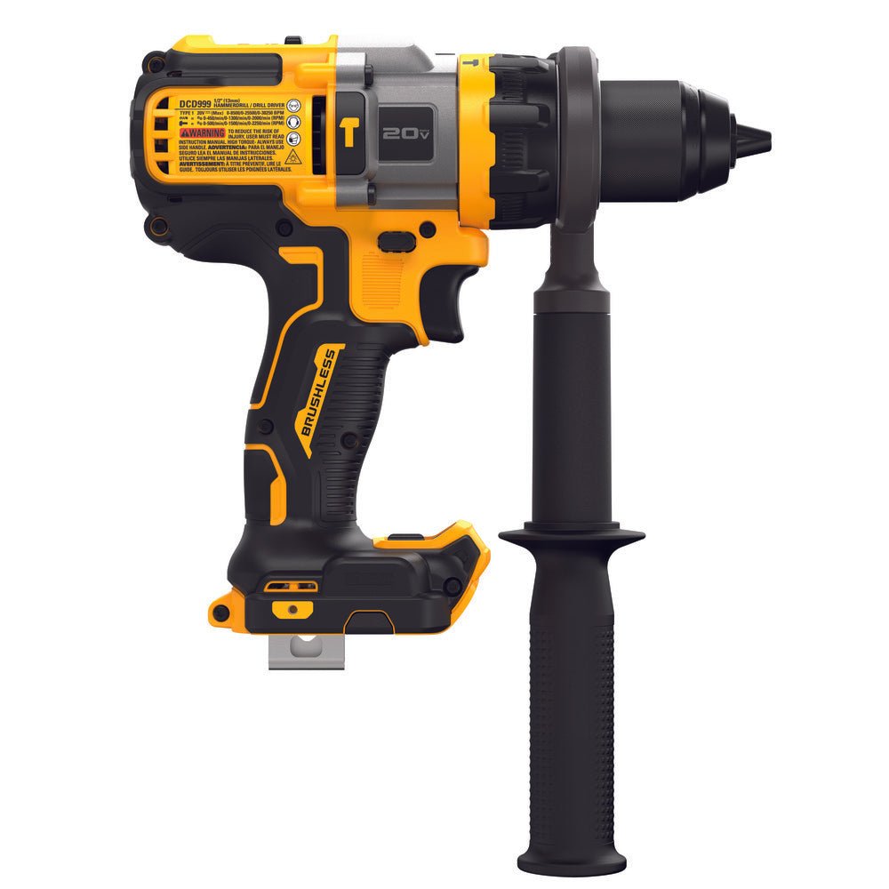 DEWALT DCD999B-20V MAX* XTREME Pro Cordless Brushless 1/2 in 3-Speed Hammer Drill - Wise Line Tools