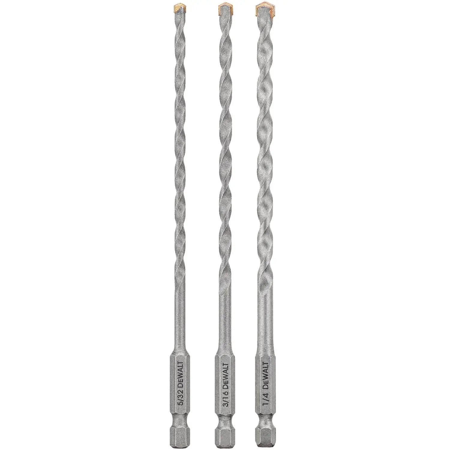 DEWALT DWA5103-Masonry Drill Bit Set, Impact Ready, 3-Piece DEWALT