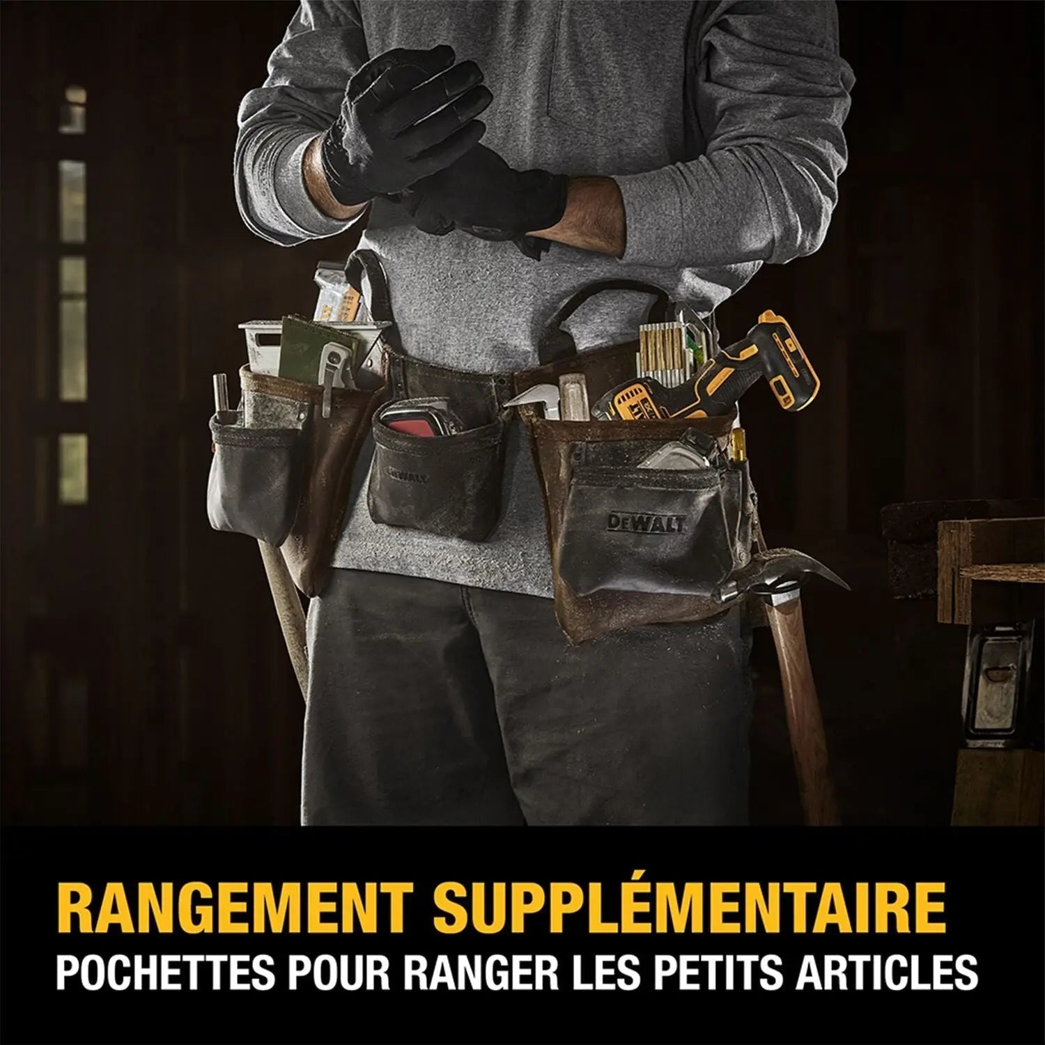 DEWALT DWST550112-Leather Tool Apron 2023 - Wise Line Tools