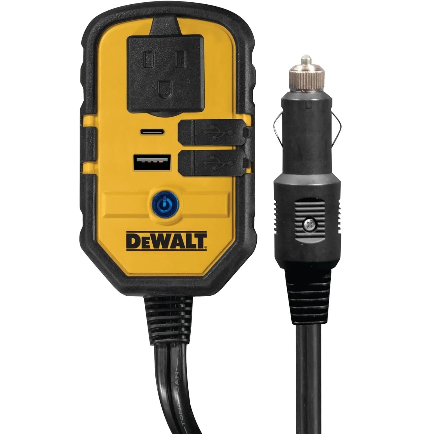 DEWALT DXAEPI140 - 140-Watt Portable Power Inverter for Car with Dual USB Ports