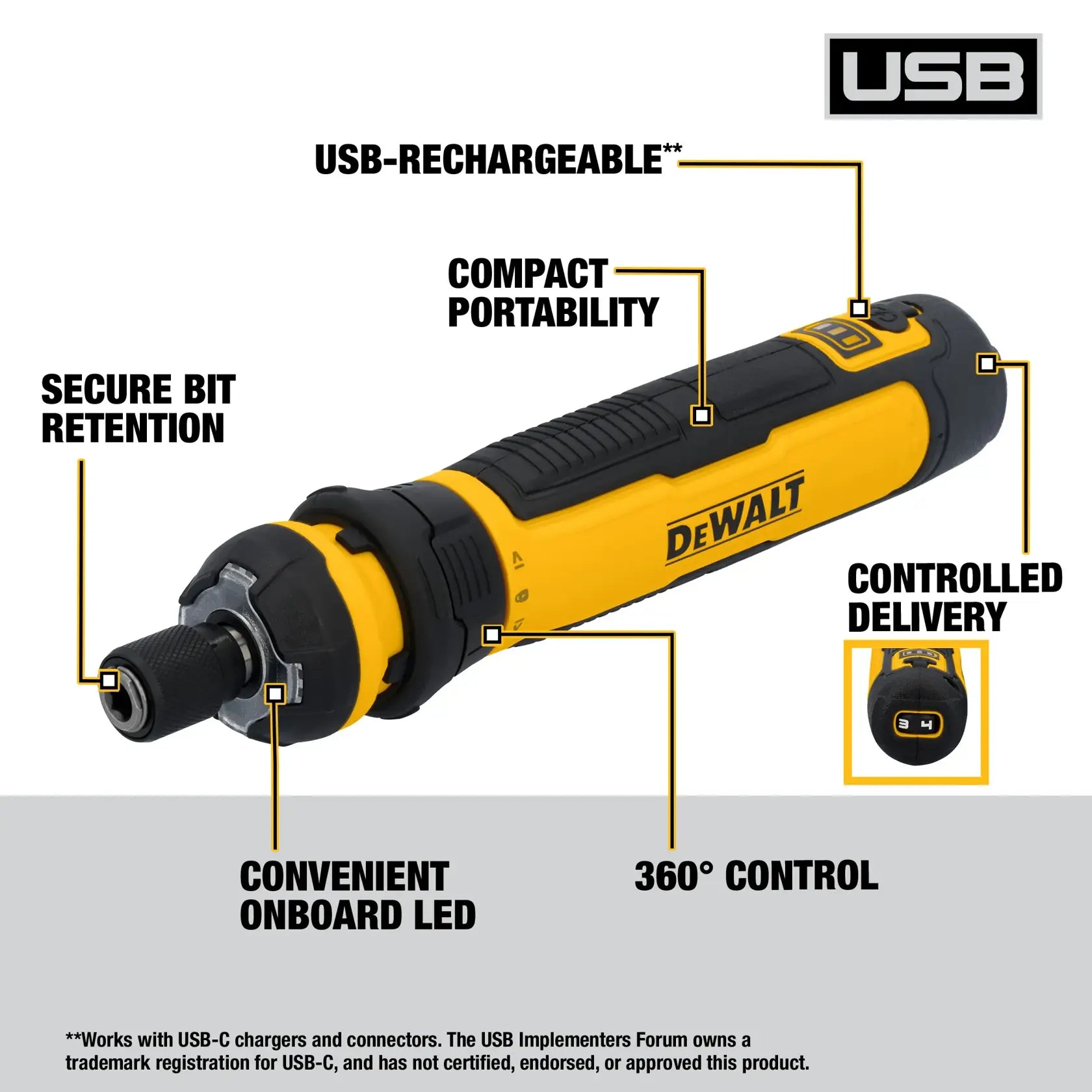 DEWALT DWHT66719 - 14-pc. Cordless Screwdriver with FLEXDRIVE Control
