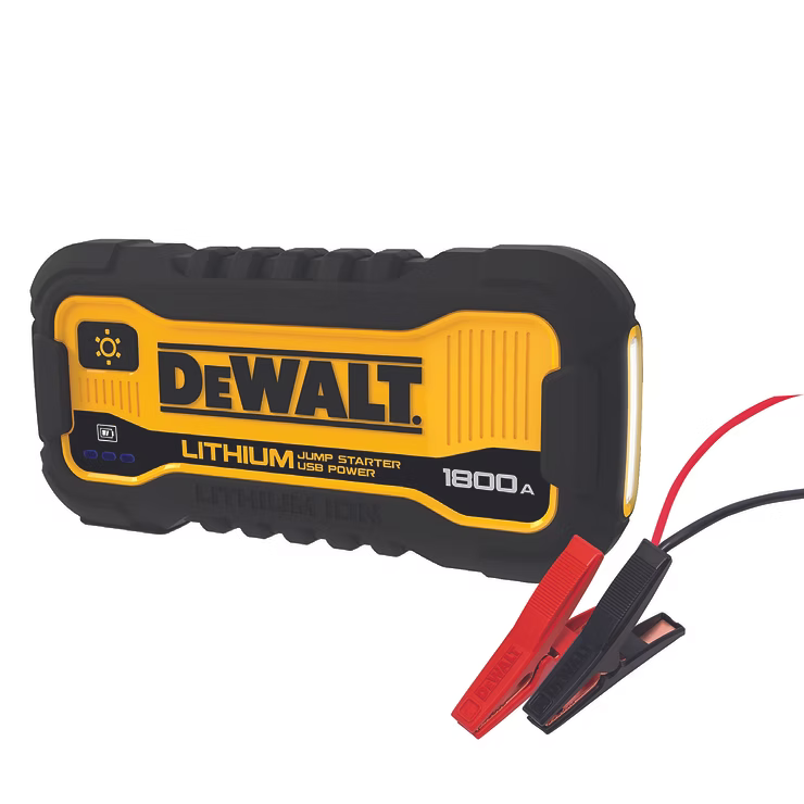 DEWALT DXAELJ18C - 1800 Peak Amp Lithium Jump Starter with USB Power Bank & Case