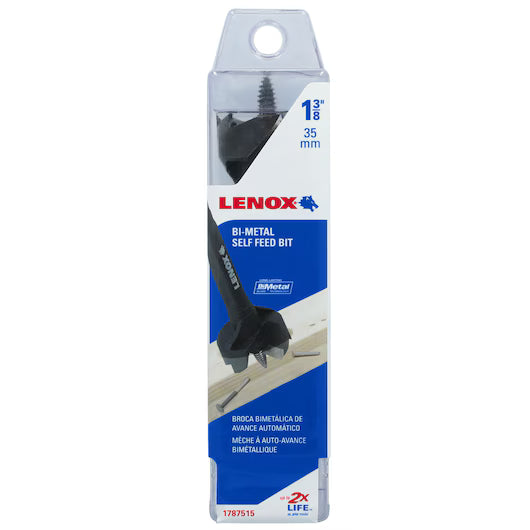 Lenox 1787515 - 1-3/8" Bi-Metal Self-Feed Wood Drill Bit