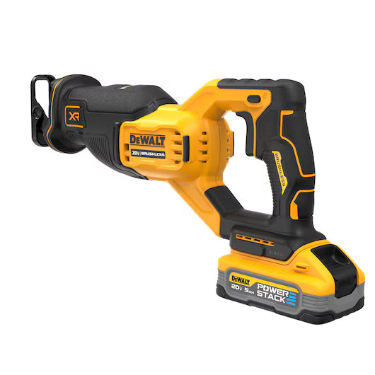 DeWalt DCS382H1 - 20V MAX* XR® Brushless Cordless Reciprocating Saw Kit with DEWALT POWERSTACK™ 5Ah Battery