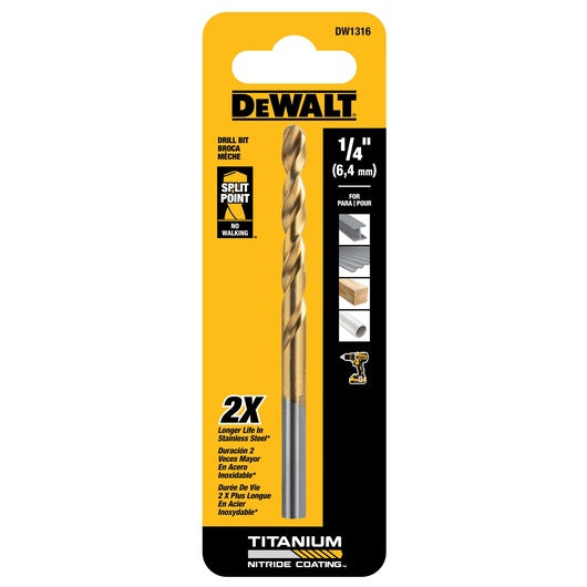 DeWalt DW1316 - Titanium Nitride Coating Drill Bits