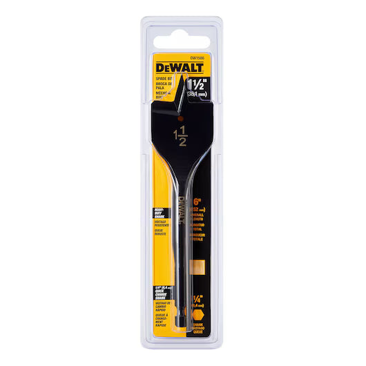 DeWalt DW1586 - 1/4" x 6" Heavy Duty Spade Bit