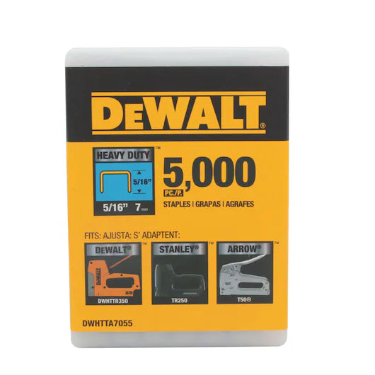 DeWalt DWHTTA7055 - 5/16" HEAVY DUTY STAPLES - 5000PK