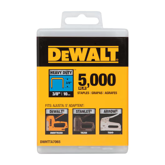 DeWalt DWHTTA7065 - 3/8" Heavy Duty Staples - 5000PK