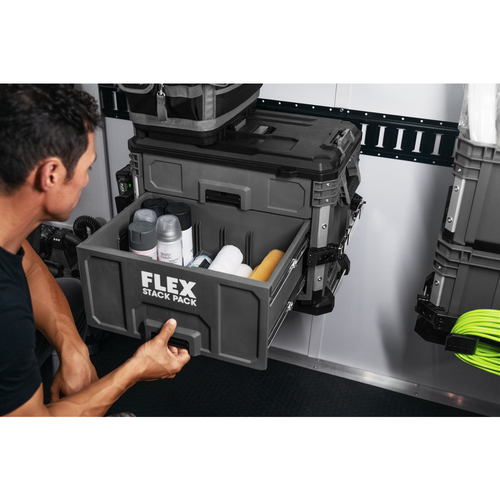 FLEX FS1106 - STACK PACK™ 2-Drawer Tool Box - Wise Line Tools