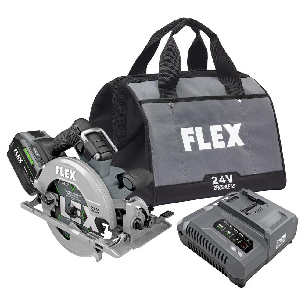 FLEX FX2141-1J - 7-1/4" CIRCULAR SAW STACKED LITHIUM KIT - Wise Line Tools
