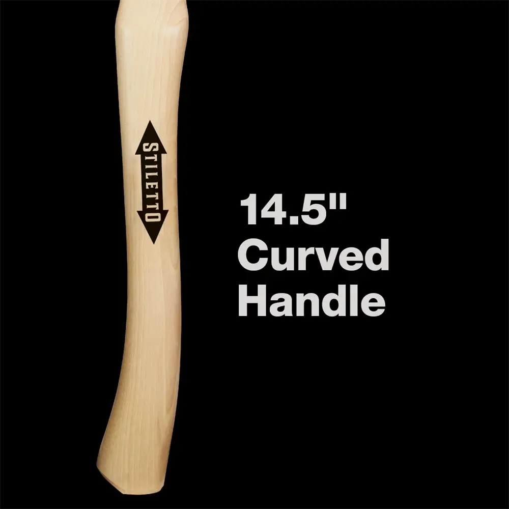 Stiletto FH10C - 10oz Smooth/Curved Hickory Smooth Titanium Face Hammer