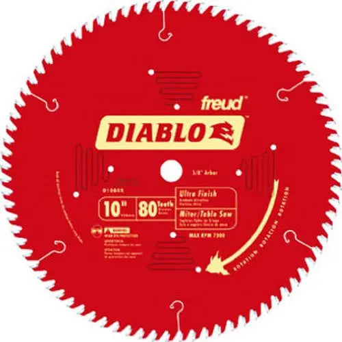 Freud Diablo 10" 80T Ultra Finish Blade - wise-line-tools