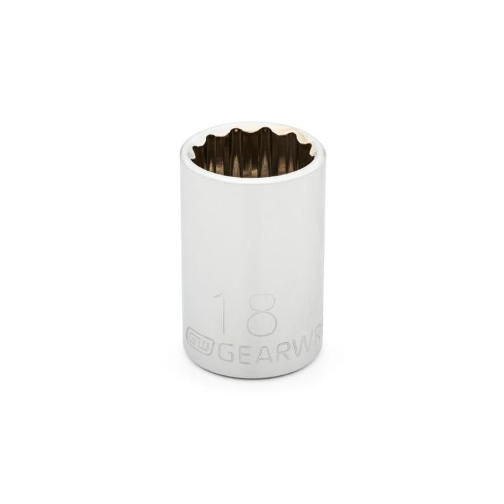 Gearwrench 80753 - 1/2" Drive 12 Point Standard Metric Socket 18mm