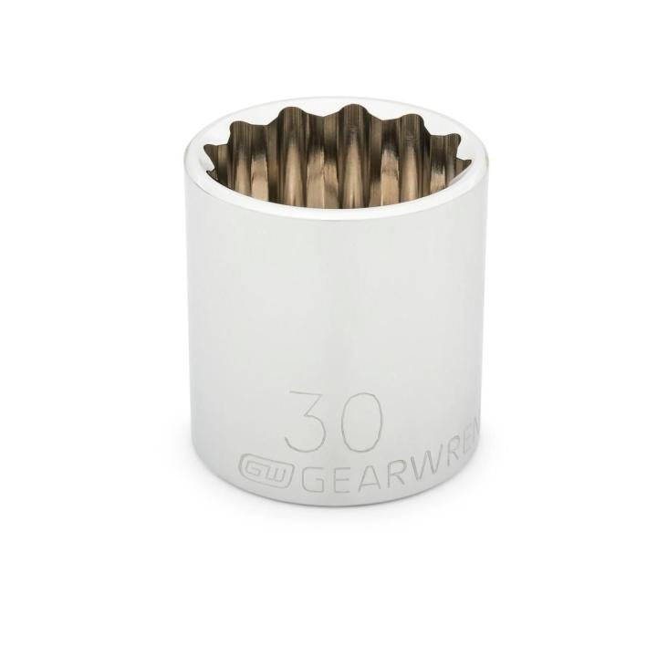 Gearwrench 80813 - 1/2" Drive 12 Point Standard Metric Socket 30mm