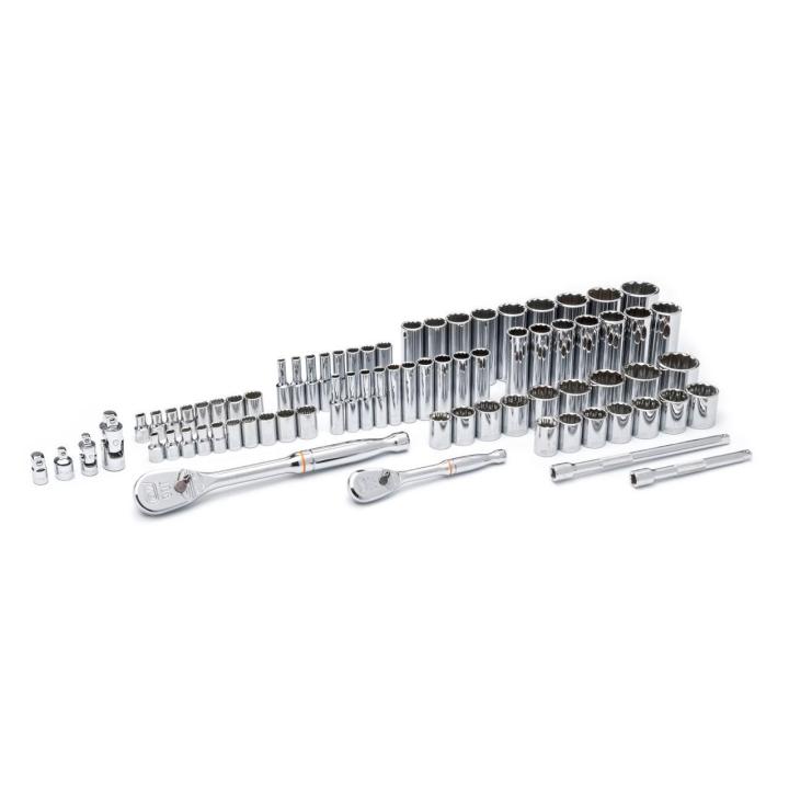 Gearwrench 80948 - 76 Piece 1/4" & 3/8" Drive 12 Point Standard and Deep SAE/Metric Mechanics Tool Set