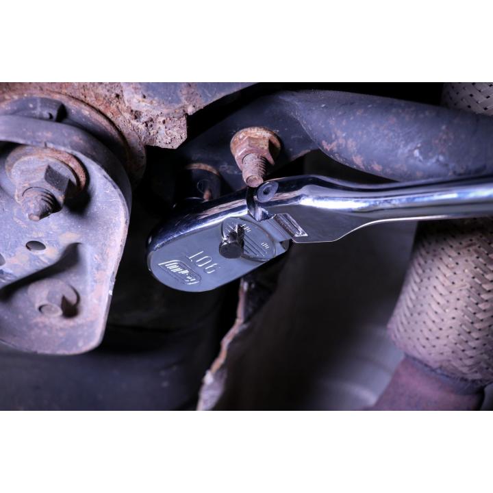 Gearwrench 81230T - 4 Piece 1/4", 3/8" & 1/2" Drive 90-Tooth Flex Head Teardrop Ratchet Set