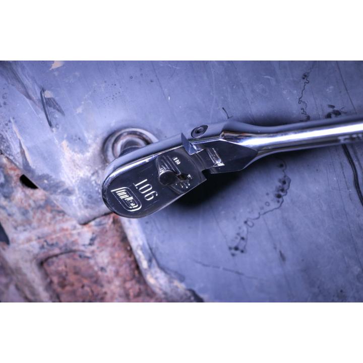 Gearwrench 81230T - 4 Piece 1/4", 3/8" & 1/2" Drive 90-Tooth Flex Head Teardrop Ratchet Set