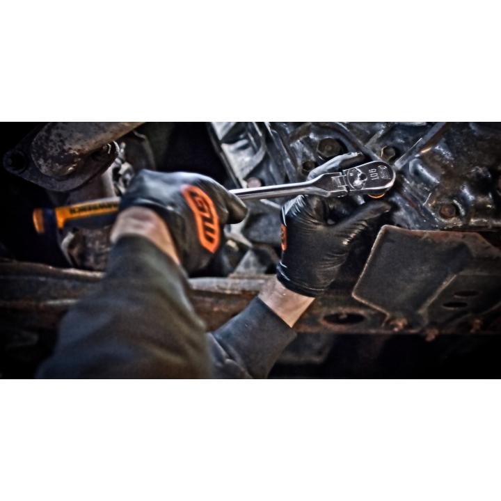Gearwrench 81298T - 3 Piece 1/4", 3/8" & 1/2" Drive 90-Tooth Dual Material Locking Flex Head Ratchet Set