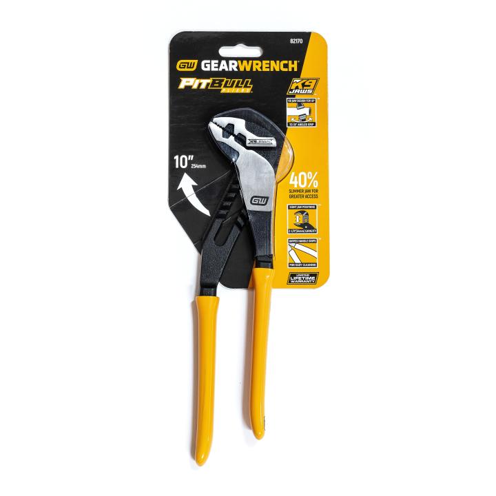 Gearwrench 82170 - 10" PITBULL K9™ Straight Jaw Dipped Handle Tongue and Groove Pliers