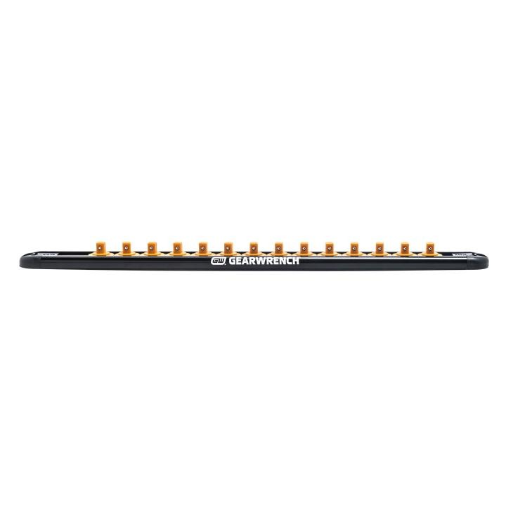 Gearwrench 83126 - 1/4" Drive Magnetic Socket Rail Includes 14 Clips