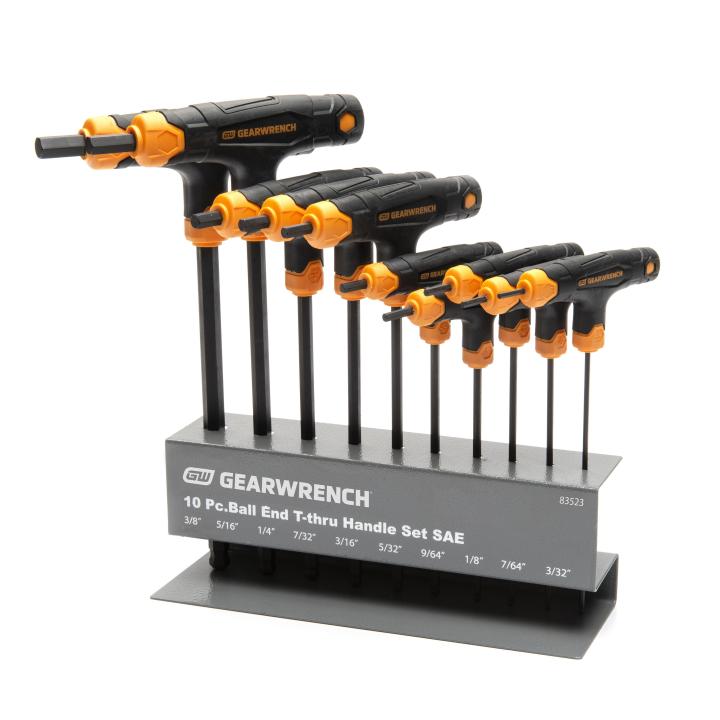 Gearwrench 83523 - 10 Piece SAE Ball End T-Handle Hex Key Set
