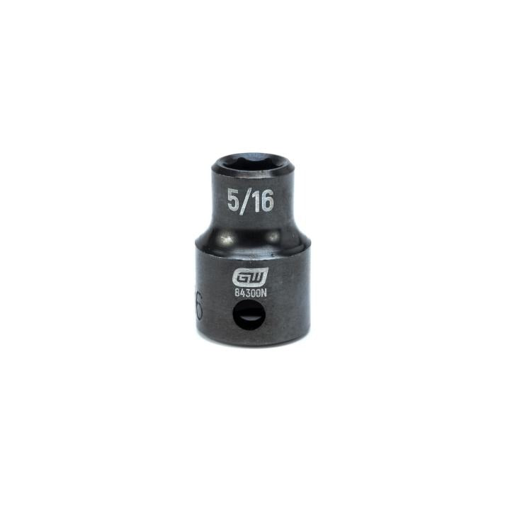 Gearwrench 84300N - 3/8" Drive 6 Point Standard Impact SAE Socket 5/16"