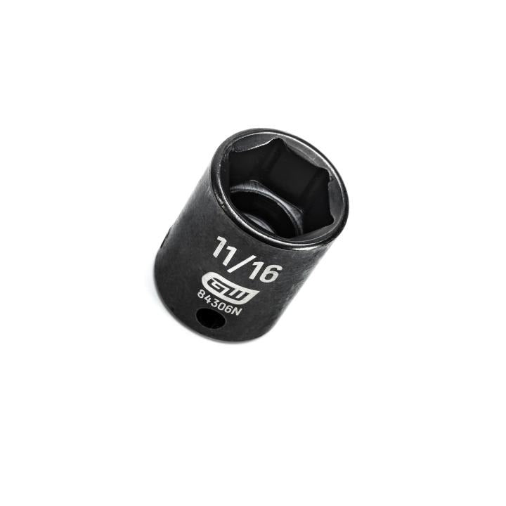 Gearwrench 84306N - 3/8" Drive 6 Point Standard Impact SAE Socket 11/16"