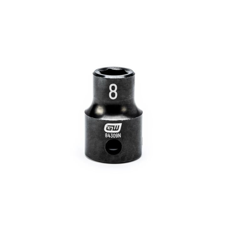 Gearwrench 84309N - 3/8" Drive 6 Point Standard Impact Metric Socket 8mm