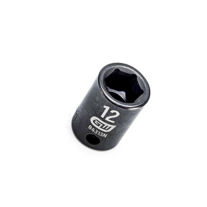 Gearwrench 84313N - 3/8" Drive 6 Point Standard Impact Metric Socket 12mm