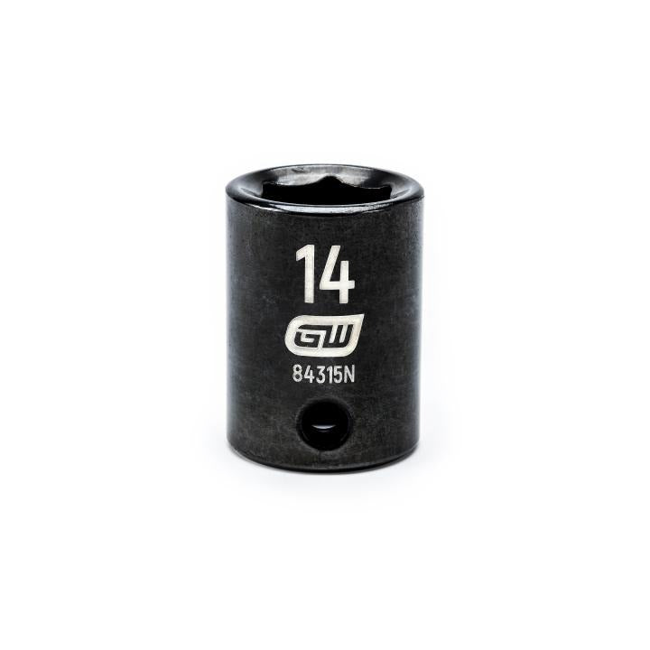 Gearwrench 84315N - 3/8" Drive 6 Point Standard Impact Metric Socket 14mm