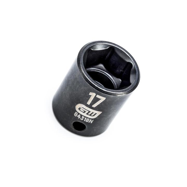 Gearwrench 84318N - 3/8" Drive 6 Point Standard Impact Metric Socket 17mm