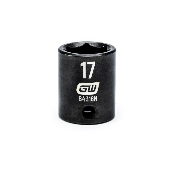 Gearwrench 84318N - 3/8" Drive 6 Point Standard Impact Metric Socket 17mm