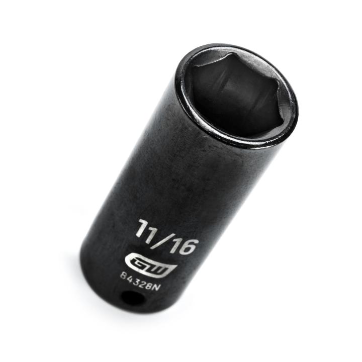 Gearwrench 84328N - 3/8" Drive 6 Point Deep Impact SAE Socket 11/16"