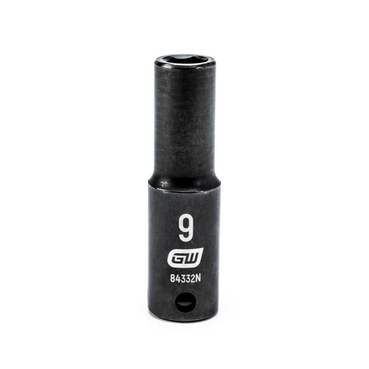 Gearwrench 84332N - 3/8" Drive 6 Point Deep Impact Metric Socket 9mm