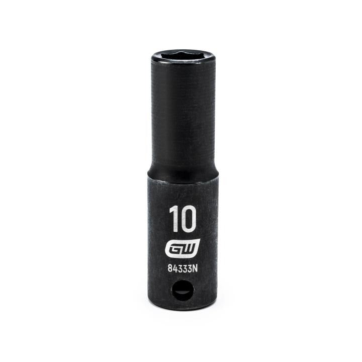 Gearwrench 84333N - 3/8" Drive 6 Point Deep Impact Metric Socket 10mm