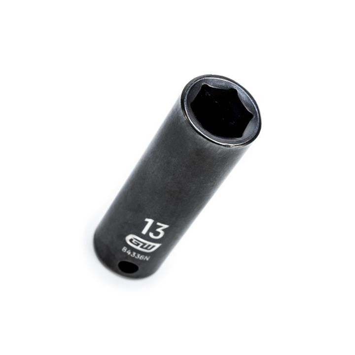 Gearwrench 84336N - 3/8" Drive 6 Point Deep Impact Metric Socket 13mm