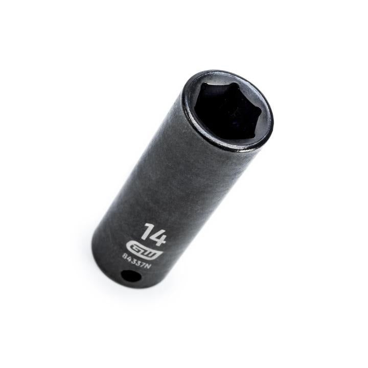 Gearwrench 84337N - 3/8" Drive 6 Point Deep Impact Metric Socket 14mm