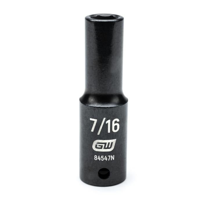 Gearwrench 1/2" Drive 6 Point Deep Well Impact Sockets, Metric/SAE
