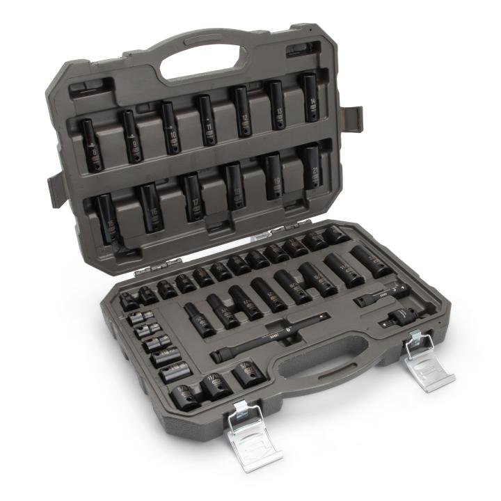 Gearwrench 84916N - 44 Piece 3/8" Drive 6 Point Standard & Deep Impact SAE/Metric Socket Set